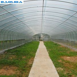 Appui en plastique d'agriculture de ferme de polyéthylène de serre chaude de tunnel d'envergure simple