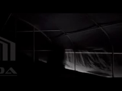 Serre chaude de couvert en plastique de panne d'électricité de privation de lumière de Simple-envergure de film noir et blanc