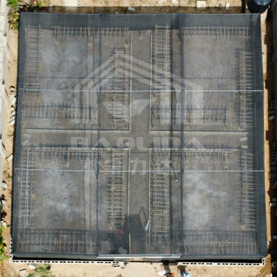 Taille de stockage bon marché Ventilation en plastique pour les zones tropicales Serre rectangulaire avec filet d'ombrage