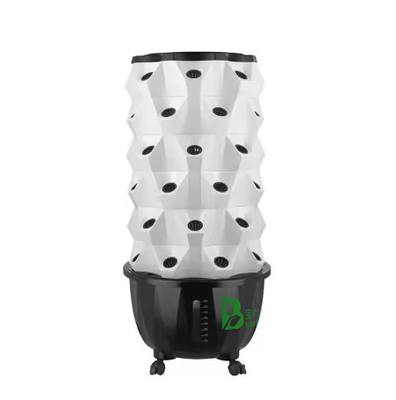 65L 6 couche 48 trous de plante Système hydroponique de goutte à goutte de tour Personnaliser le nombre de couches pour l'efficacité