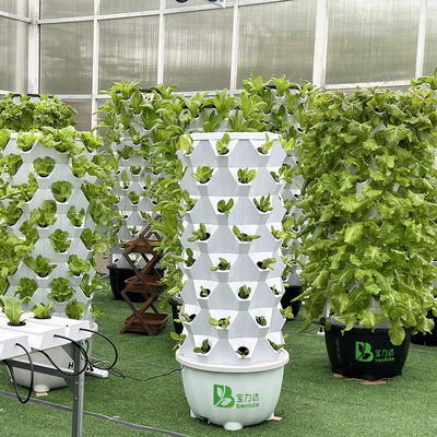 65L 6 couche 48 trous de plante Système hydroponique de goutte à goutte de tour Personnaliser le nombre de couches pour l'efficacité