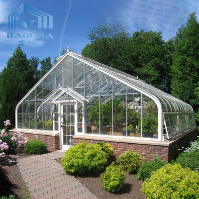 Tente en aluminium horticole anti-vieillissement de serre chaude avec la feuille en verre