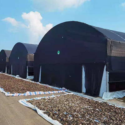 Noir simple Mesh Mushroom Cultivation In Greenhouses de serre chaude d'envergure de double couche